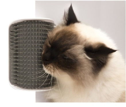 Self-Grooming Cat Corner Brush – Relax, Rub, Repeat!