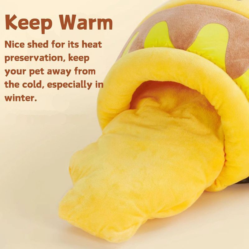 Adorable Hunny Pot Cat Cave – Comfy Hideout for Kittens