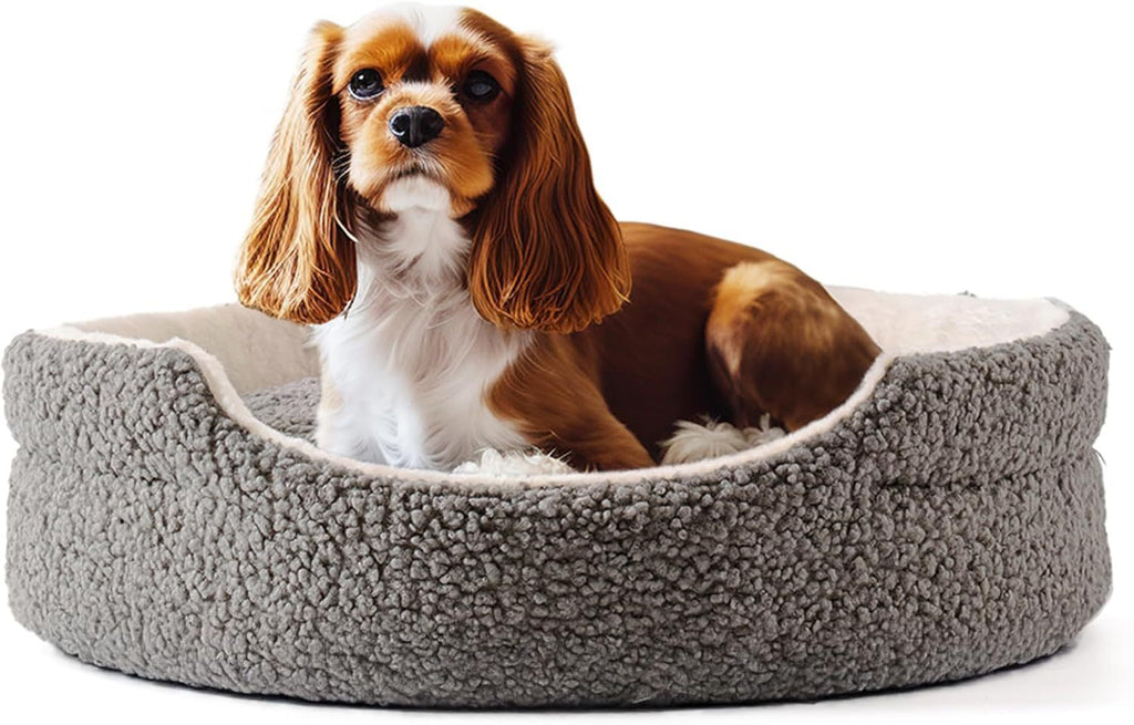 SnuggleNest Plush Bed for Small Pups & Kittens